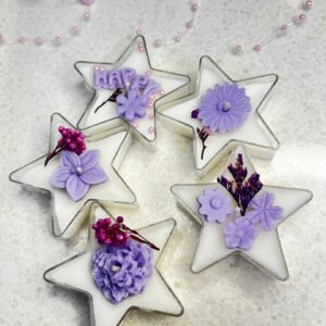 Star-circle shaped candle